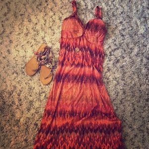 Orange Maxi Dress